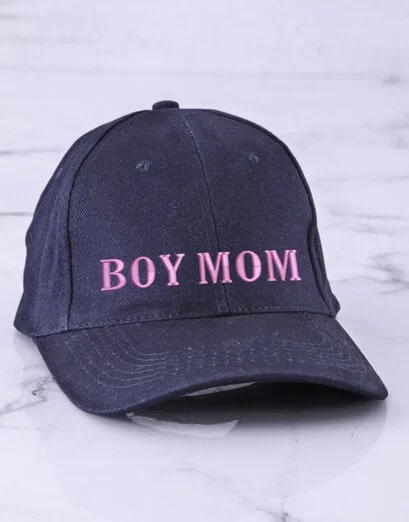 Personalised Boy Mom Embroidered Cap - Product image