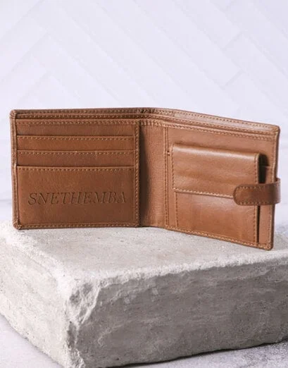 Personalised Brown Loop And Coin Wallet - Product image