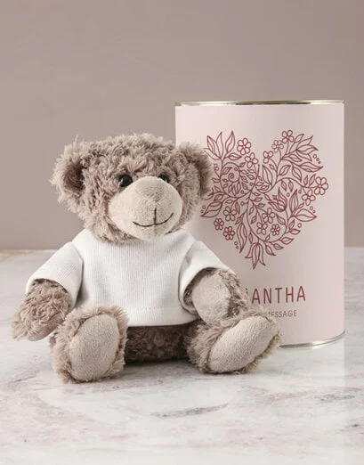 Personalised Brown Teddy Gift - Product image