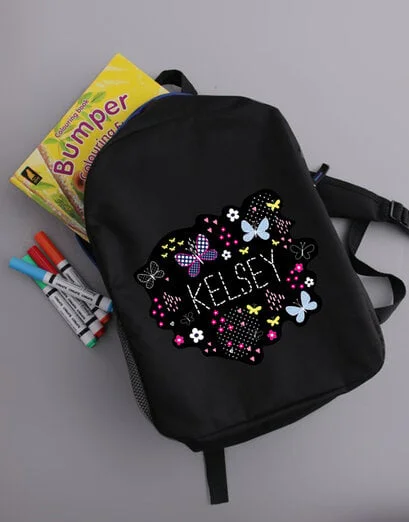 Personalised Butterfly Girls Backpack - Product image