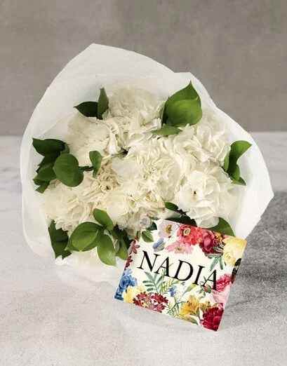 Personalised Calming Carnation Bouquet - Product image