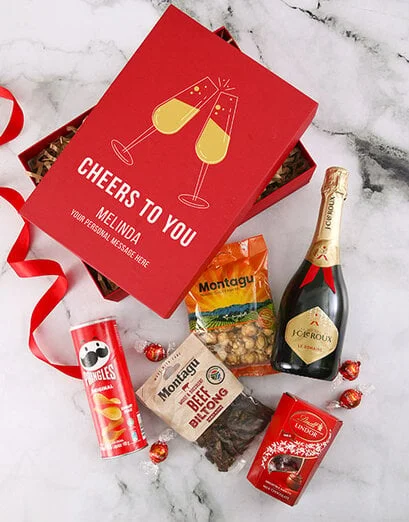 Personalised Cheers To You Gourmet Treat - Product image