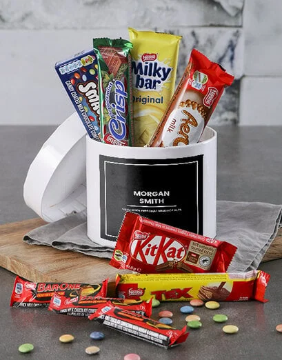 Personalised Classic Chocolate Hat Box - Product image