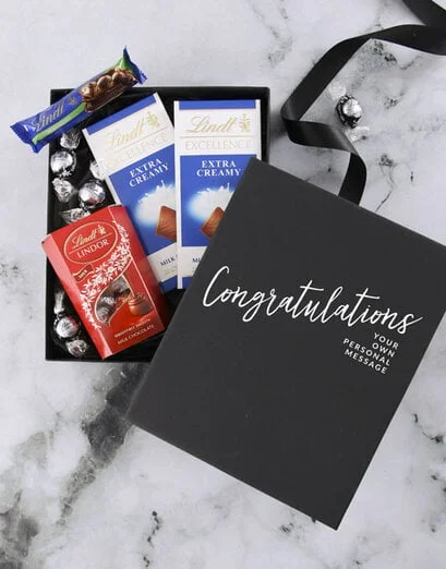 Personalised Congrats Box Of Lindt Chocs - Product image