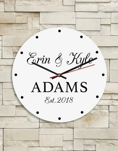 Personalised Couple Names Clock