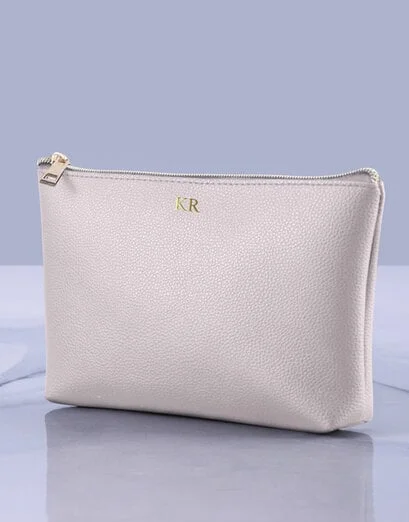 Personalised Cream Soft Pouch - Product image