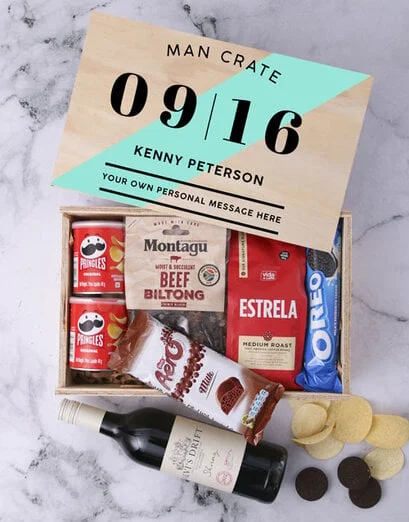 Personalised Date Man Crate - Product image