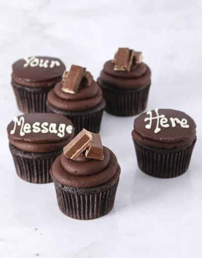 Personalised Decadent Kit Kat Cupcakes - Product image