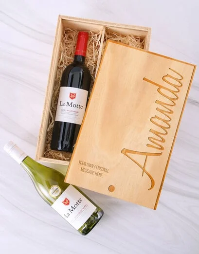 Personalised Double Wine Crate - Product image