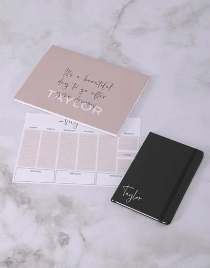 Personalised Dream Desk Pad Combo - Product image