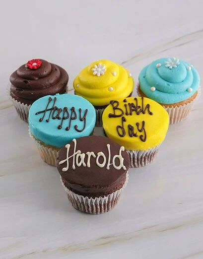 Personalised Dreamy Birthday Cupcakes - Product image