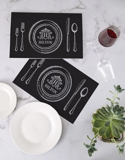 Personalised Eat And Sip Paper Placemats - Product image