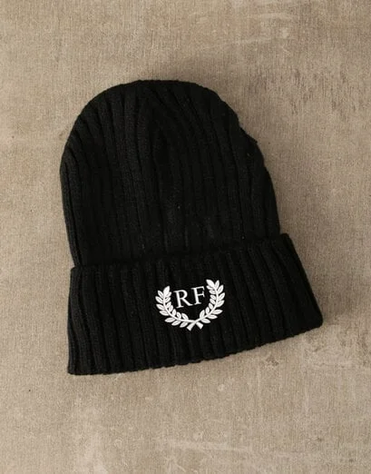 Personalised Emblem Black Beanie - Product image