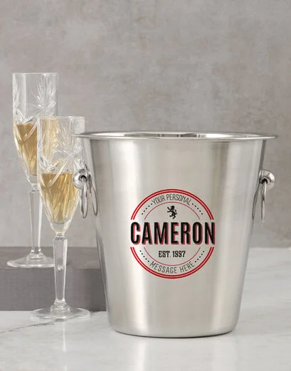 Personalised Emblem Ice Bucket - Product image