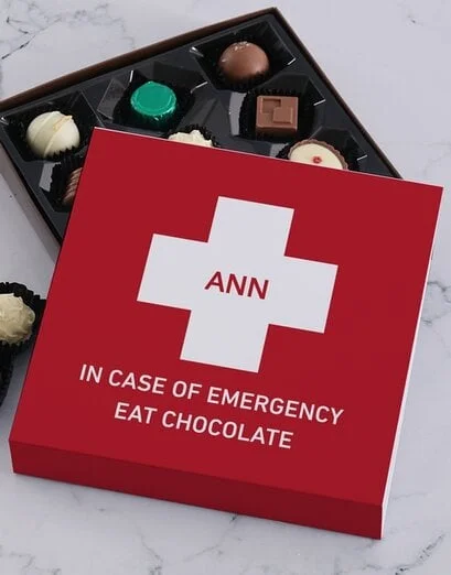 Personalised Emergency Chocolate Tray - Product image