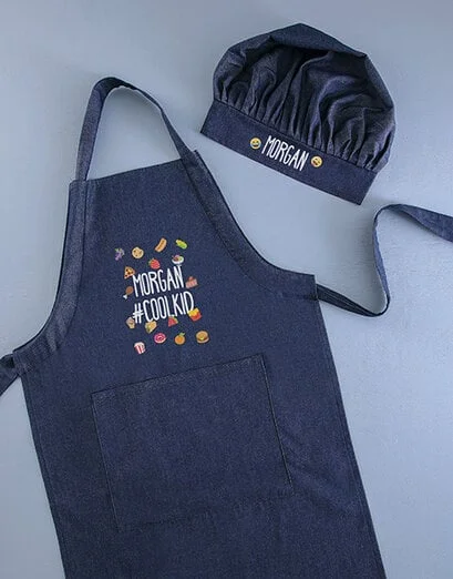 Personalised Emoji Kids Apron - Product image