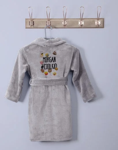Personalised Emoji Pack Fleece Gown