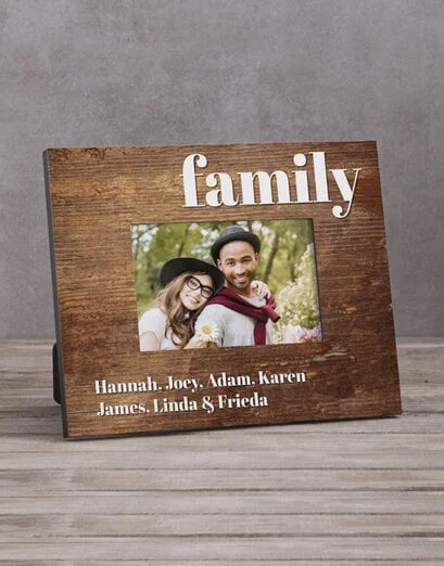 Personalised Family Names Photo Frame - Product image