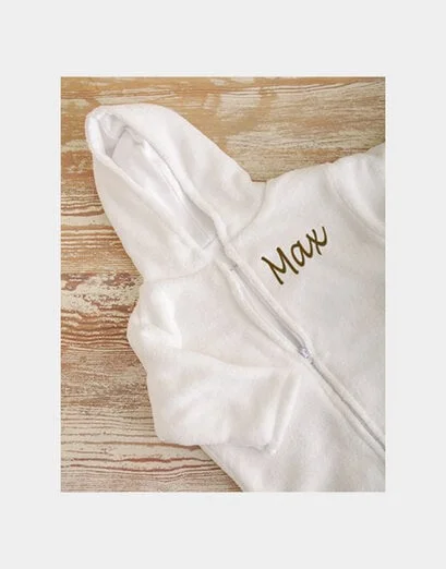 Personalised Fleece Baby Sleeping Jacket - Product image