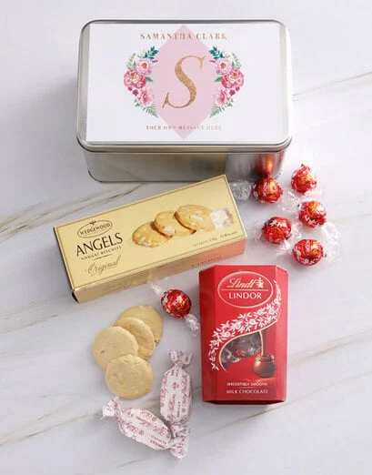 Personalised Floral Flair Snack Tin - Product image