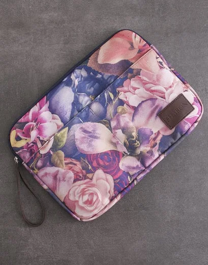 Personalised Floral Laptop Organiser - Product image