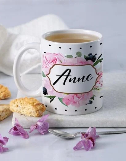 Personalised Floral Mug - Product image