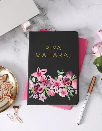 Personalised Floral Notebook Gift Box - Product image