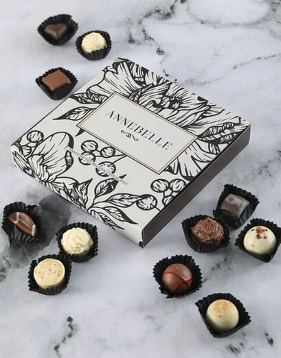 Personalised Flower Chocolate Tray