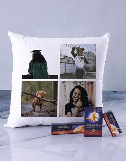 Personalised Four Photo Scatter Cushion - Product image