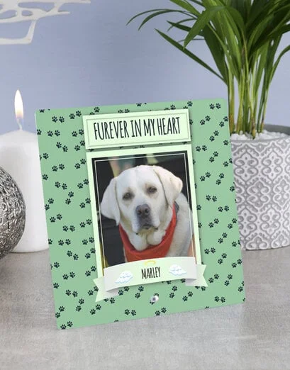 Personalised Furever Pet Glass Tile - Product image