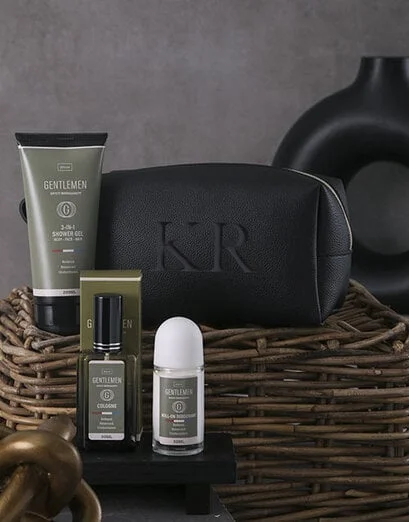 Personalised Gents Black Initials Bag - Product image