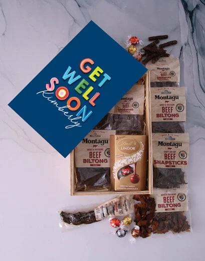 Personalised Get Well Biltong Crate - Product image