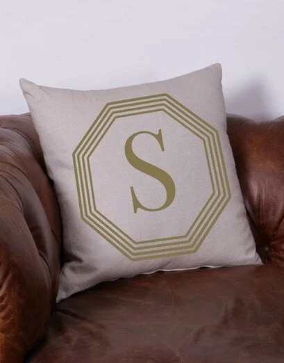 Personalised Glam Intial Scatter Cushion - Product image