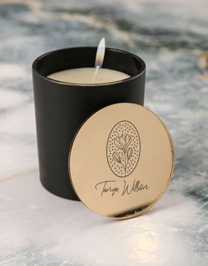 Personalised Glamorous Vanilla Scented Candle Set - Product image