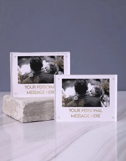 Personalised Gold Dust Acrylic Frame - Product image