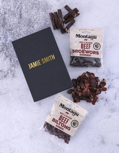 Personalised Golden Biltong Box - Product image