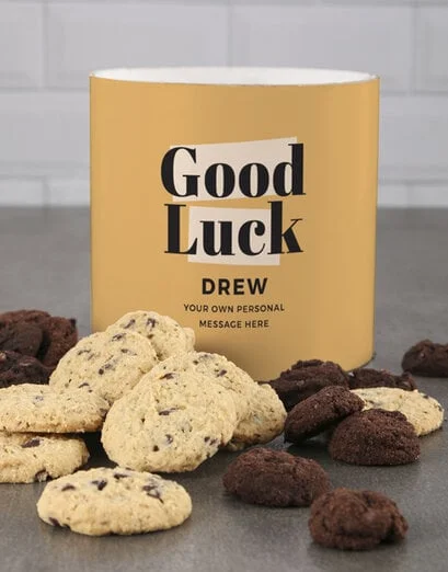 Personalised Golden Luck Cookie Tube - Product image