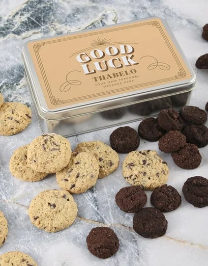Personalised Good Luck Choc Chip Tin - Product image