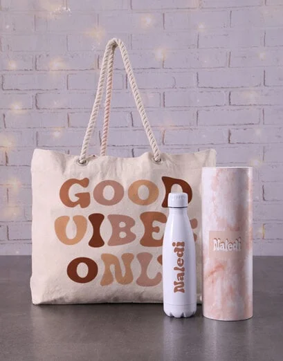 Personalised Good Vibes Tote Bag - Product image