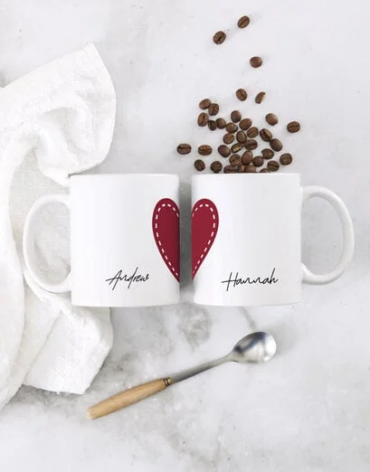 Personalised Heart Mug Gift Set - Product image