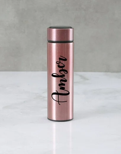 Personalised Heart Print Smart Water Bottle - Product image