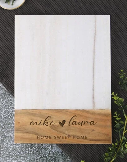 Personalised Home Sweet Home Chopping Board - Product image