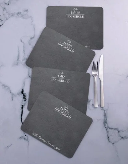 Personalised Household Placemat Set - Product image