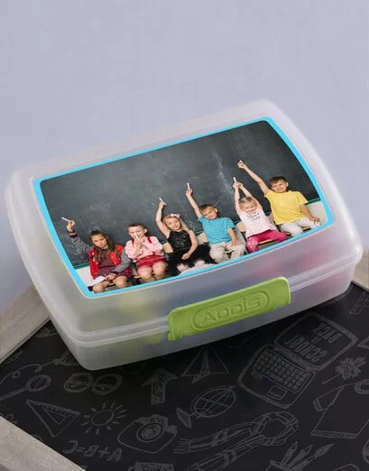 Personalised Image Upload Kids Lunch Box - Product image