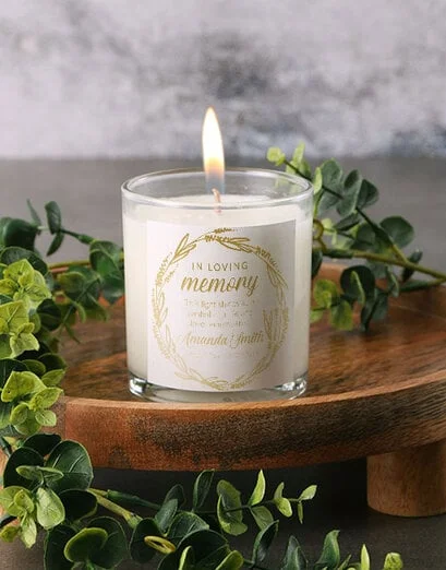 Personalised In Loving Memory Foiled Candle - Product image