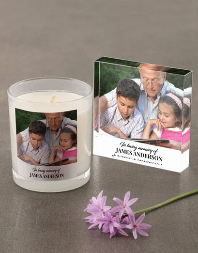 Personalised In Loving Memory Photo Candle - Product image