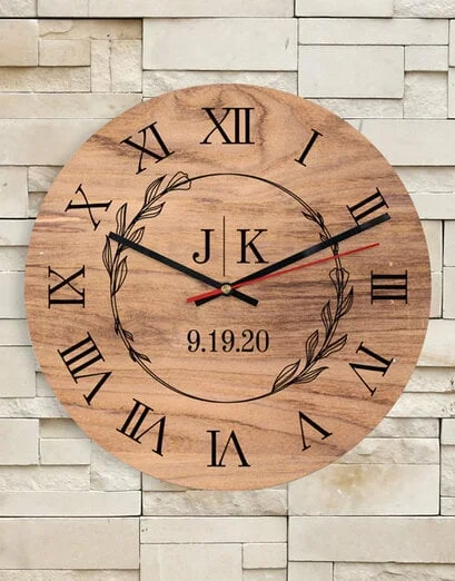 Personalised Initials Clock