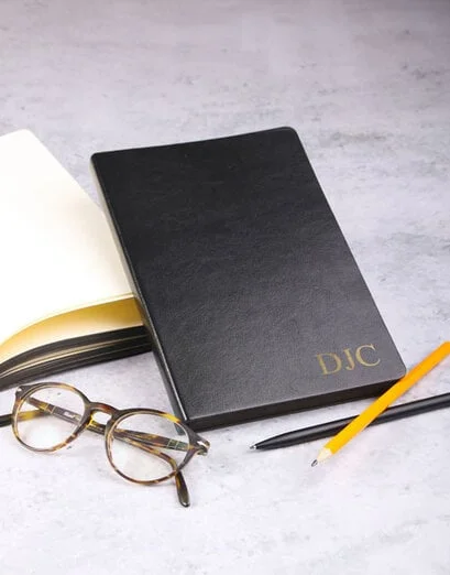 Personalised Initials Gilded Notebook - Product image