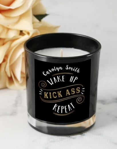 Personalised Kick Ass Candle