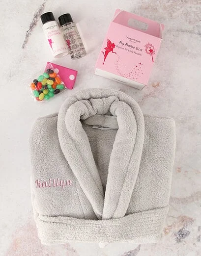 Personalised Kids Name in Pink Bath Time Set - Product image
